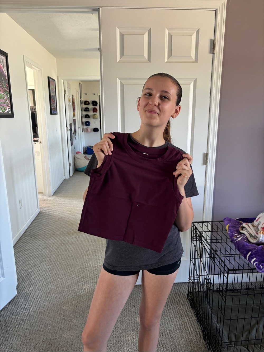 Paragon Fitwear Women's Muscle Tee in Deep Burgundy